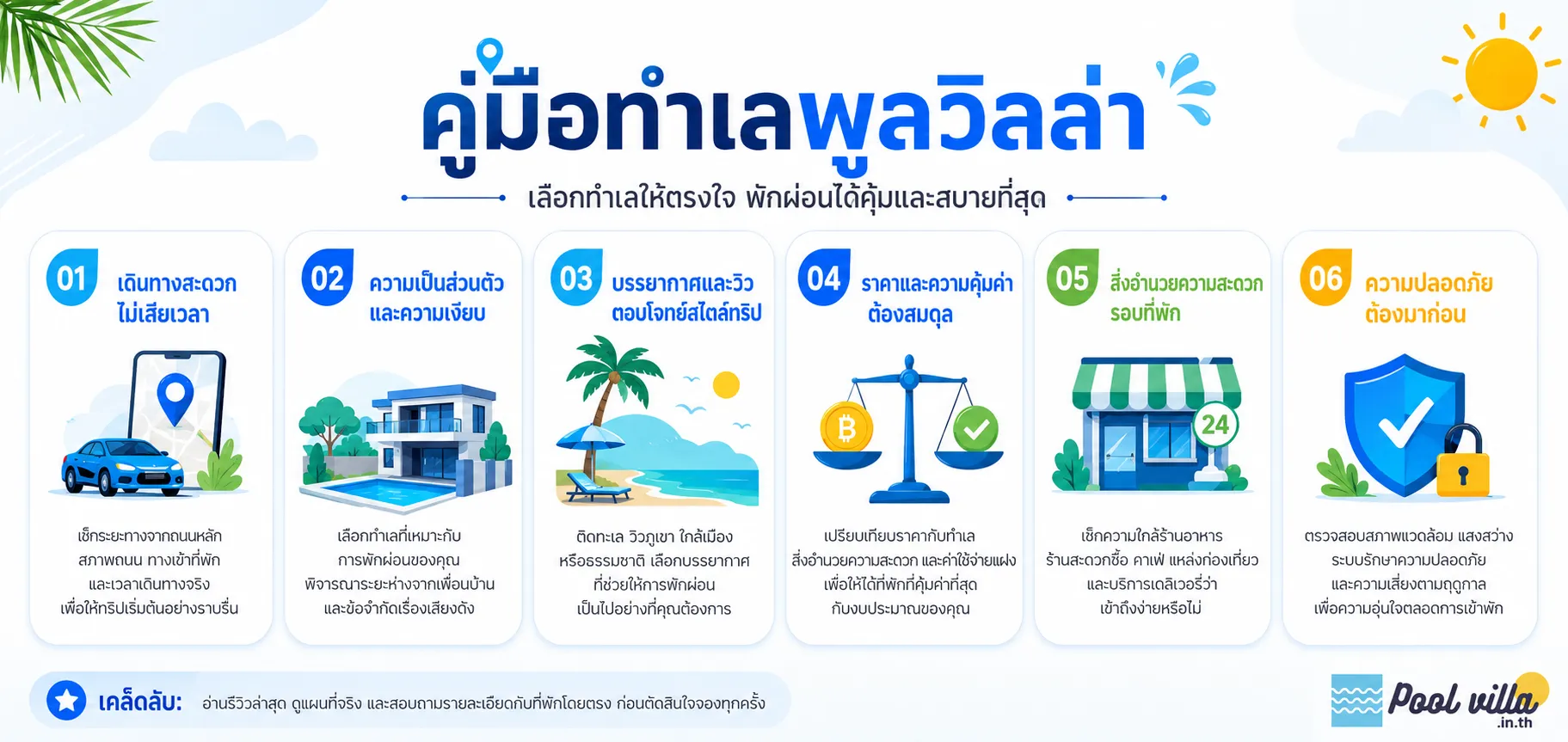 ทำเลพูลวิลล่า เลือกให้ถูก ช่วยพักผ่อนได้คุ้ม ตรงใจมากขึ้น