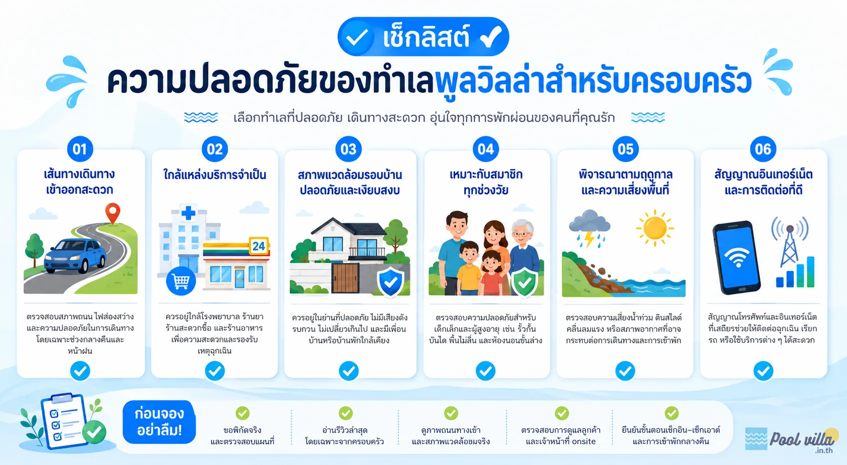 ความปลอดภัยของทำเลพูลวิลล่าสำหรับครอบครัว เช็กครบก่อนจอง