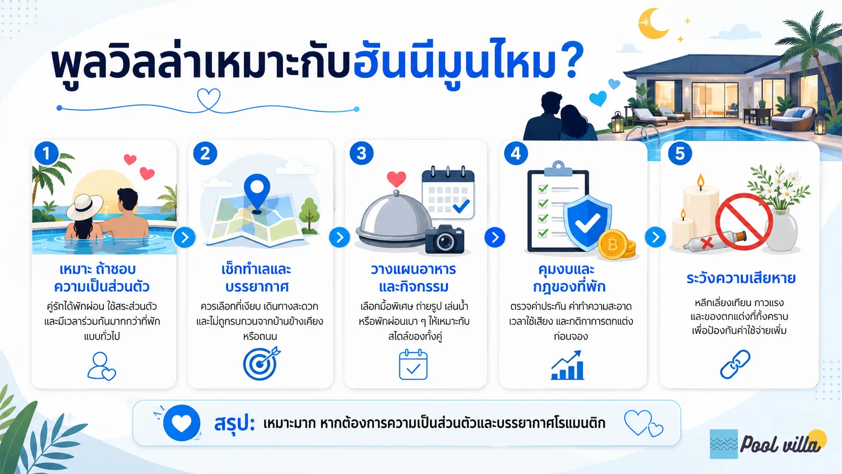 พูลวิลล่าเหมาะกับคู่แต่งงานใหม่ไหม